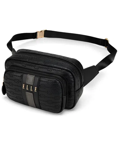 Elle Eleganza 1.6 Liters Monogram Sling Bag In Black