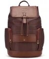 Elle Eleganza 17" Monogram Backpack In Brown