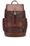 Elle Eleganza 25l Monogram Backpack In Brown