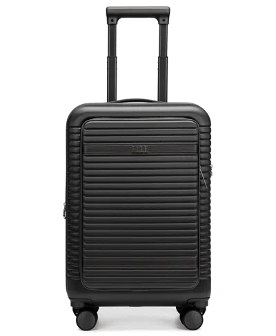 Elle Escape 22.5" Expandable Carry-on Suitcase With Front Laptop Pocket In Black