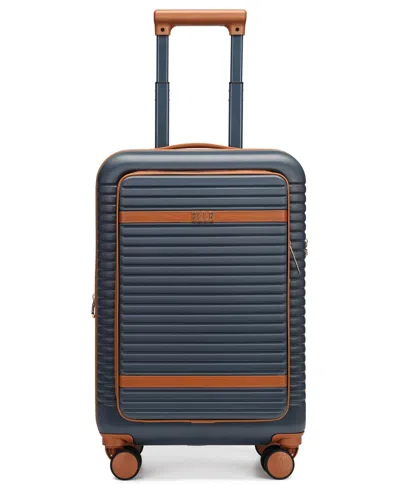 Elle Escape 22.5" Expandable Carry-on Suitcase With Front Laptop Pocket In Navy