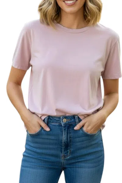 Elle Grey Junie Short Sleeve Tee In Lilac/pink In Multi