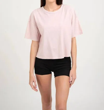 Elle Grey Short Sleeve Tee In Lilac In Blue