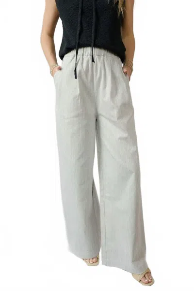 Elle Grey Solstice Wide Leg Pants In Grey