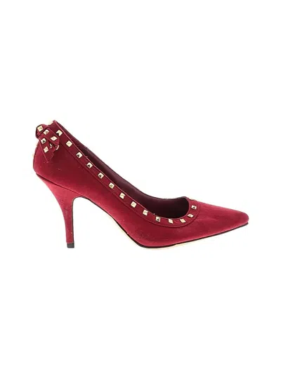 Pre-owned Elle Heels In Red