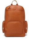Elle Leisure Luxe 27l Vegan Leather Backpack In Brown