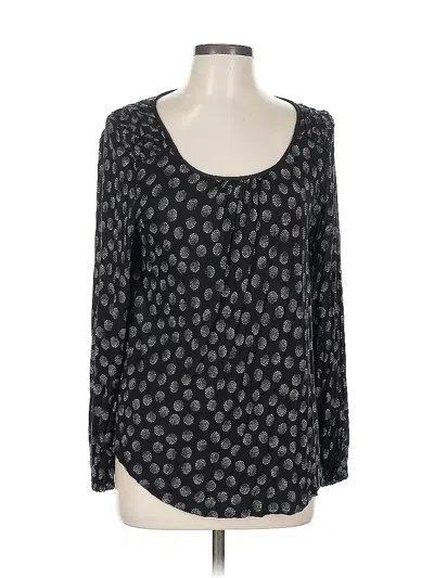 Pre-owned Elle Long Sleeve Blouse In Black