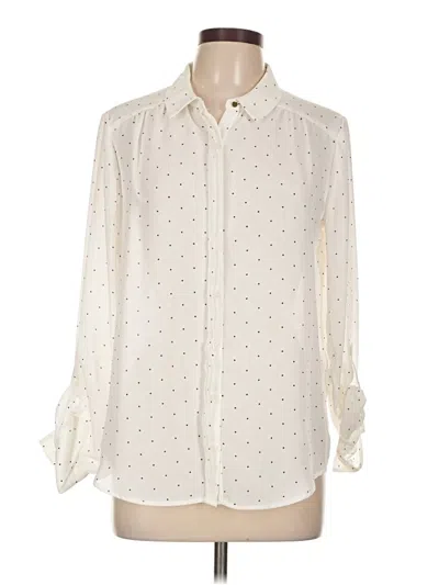 Pre-owned Elle Long Sleeve Blouse In Ivory