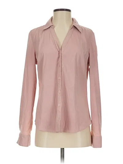 Pre-owned Elle Long Sleeve Blouse In Pink