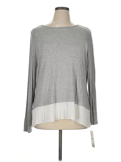 Pre-owned Elle Long Sleeve T-shirt In Gray