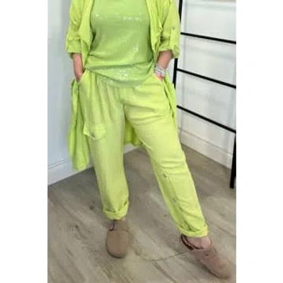 Elle Parachute Trousers In Green