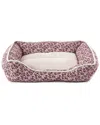 Elle Printed Microsuede Cuddler With Plush Center