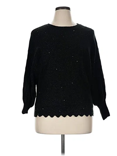 Pre-owned Elle Pullover Sweater In Black