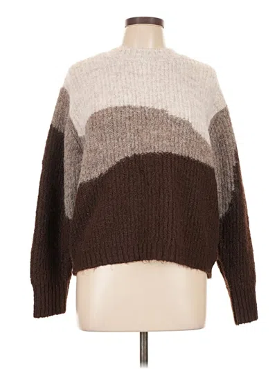 Pre-owned Elle Pullover Sweater In Brown