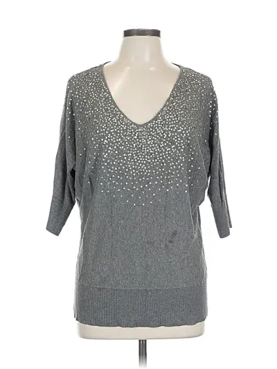 Pre-owned Elle Pullover Sweater In Gray