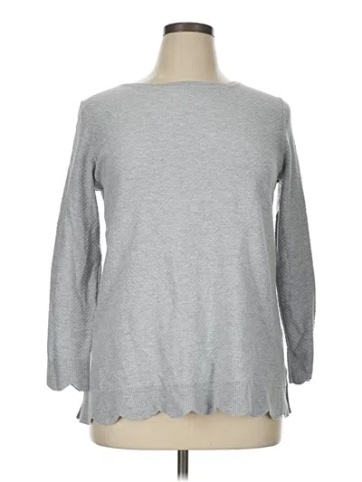 Pre-owned Elle Pullover Sweater In Gray