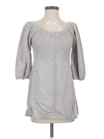 Pre-owned Elle Pullover Sweater In Gray