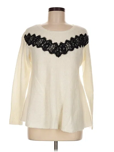 Pre-owned Elle Pullover Sweater In Ivory