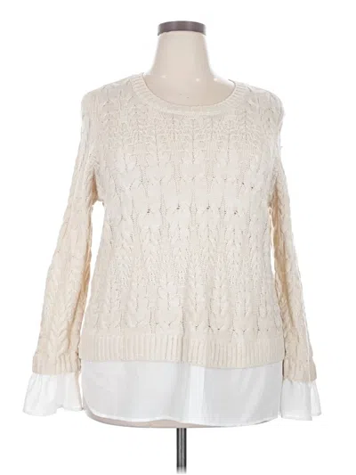 Pre-owned Elle Pullover Sweater In Ivory