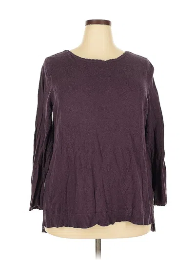 Pre-owned Elle Pullover Sweater In Purple