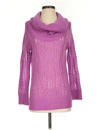 Pre-owned Elle Pullover Sweater In Purple
