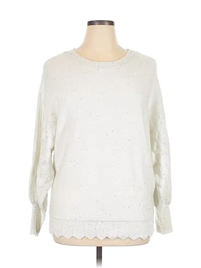 Pre-owned Elle Pullover Sweater In Silver