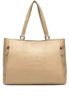 Elle Roamer 24l Vegan Leather Weekender Tote Bag In Brown
