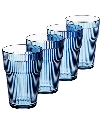 Elle Set Of 4 Tumblers In Blue