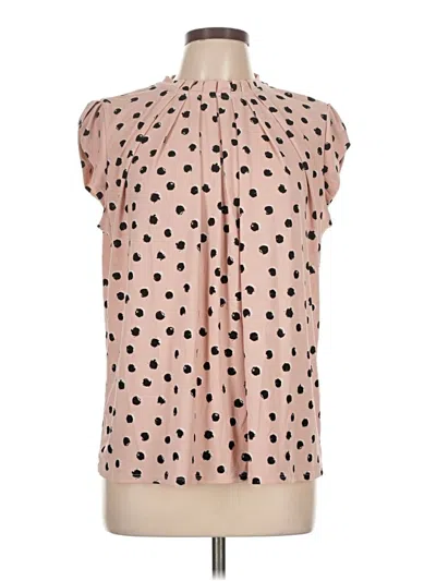 Pre-owned Elle Short Sleeve Blouse In Pink