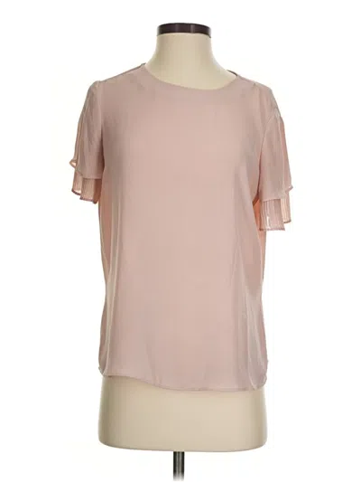 Pre-owned Elle Short Sleeve Blouse In Pink