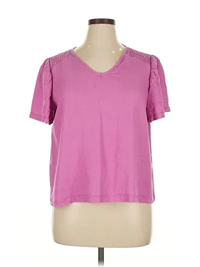 Pre-owned Elle Short Sleeve T-shirt In Pink