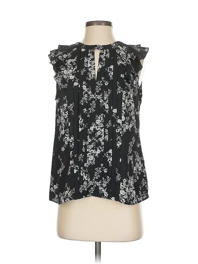 Pre-owned Elle Sleeveless Blouse In Black