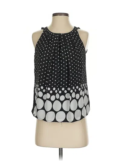 Pre-owned Elle Sleeveless Blouse In Black