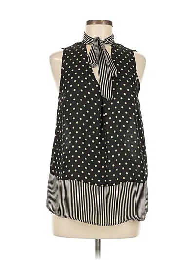 Pre-owned Elle Sleeveless Blouse In Black