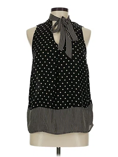 Pre-owned Elle Sleeveless Blouse In Black