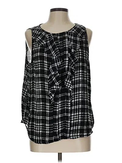 Pre-owned Elle Sleeveless Blouse In Black