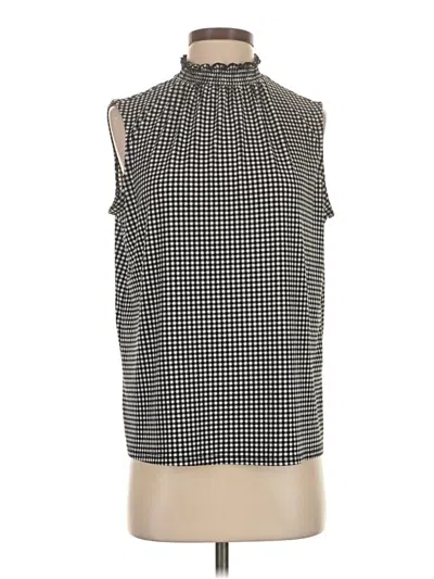 Pre-owned Elle Sleeveless Blouse In Black