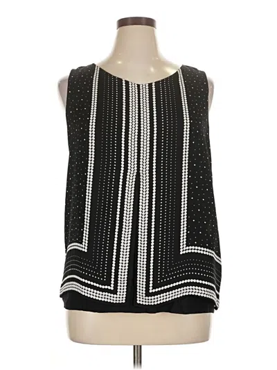 Pre-owned Elle Sleeveless Blouse In Black