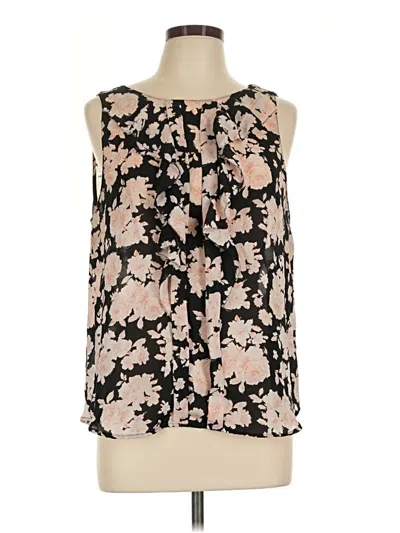Pre-owned Elle Sleeveless Blouse In Black