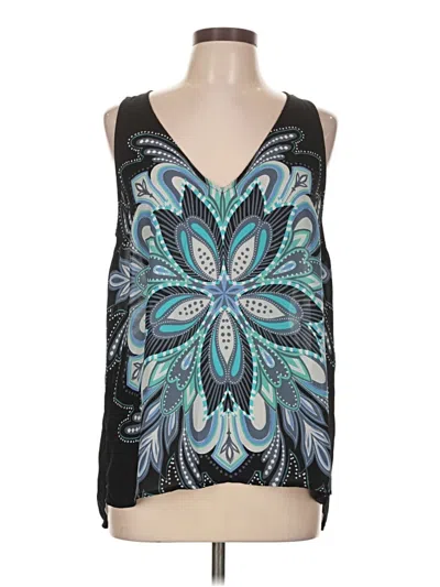 Pre-owned Elle Sleeveless Blouse In Black