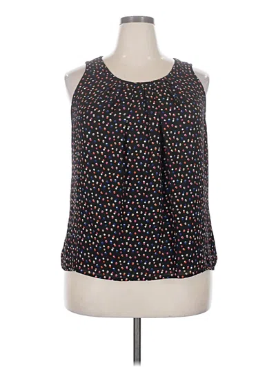Pre-owned Elle Sleeveless Blouse In Black