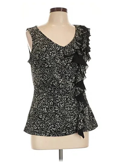 Pre-owned Elle Sleeveless Blouse In Black