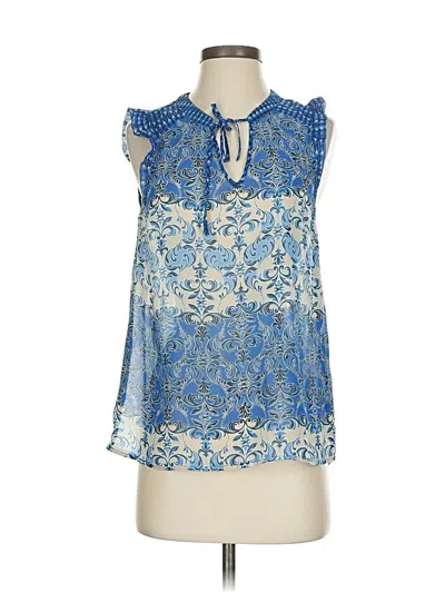 Pre-owned Elle Sleeveless Blouse In Blue