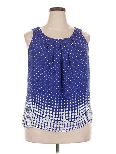 Pre-owned Elle Sleeveless Blouse In Blue