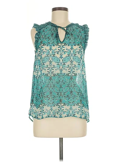 Pre-owned Elle Sleeveless Blouse In Blue