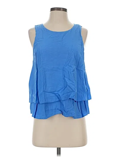 Pre-owned Elle Sleeveless Blouse In Blue