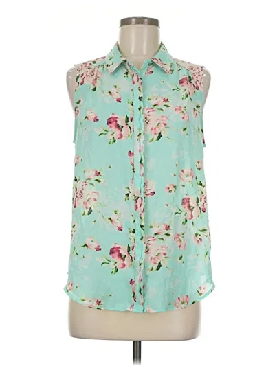Pre-owned Elle Sleeveless Blouse In Blue