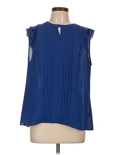 Pre-owned Elle Sleeveless Blouse In Blue