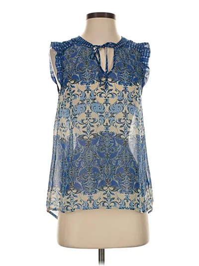 Pre-owned Elle Sleeveless Blouse In Blue