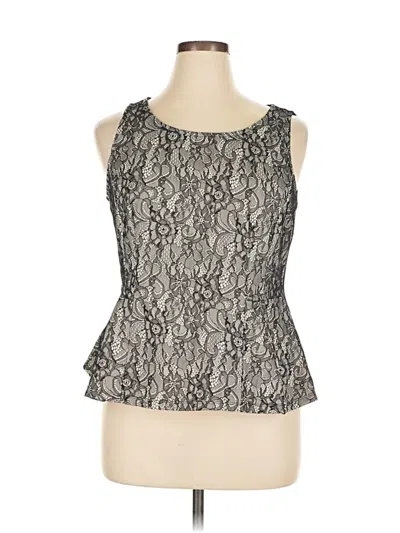 Pre-owned Elle Sleeveless Blouse In Gray